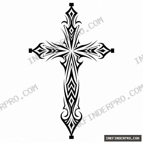 Tribal Spine Cross