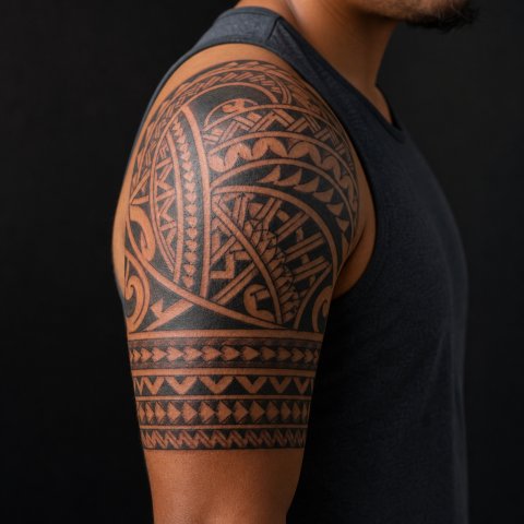 Polynesian tattoo