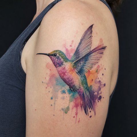 Watercolor tattoo